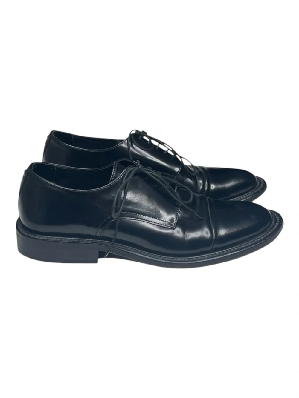 Via Spiga ✦ High Shine Italian Leather Lace Up Oxford Dress Shoes ✦ Black ✦ 9D